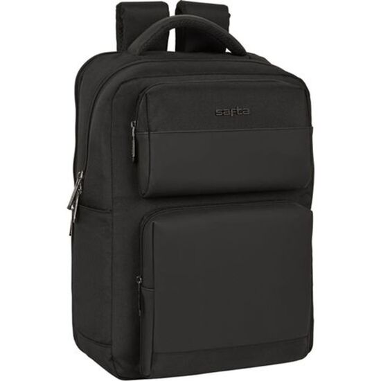 MOCHILA 2 BOLSILLOS PORTATIL 15,6+USB SAFTA BUSINESS "BLACK" image 0
