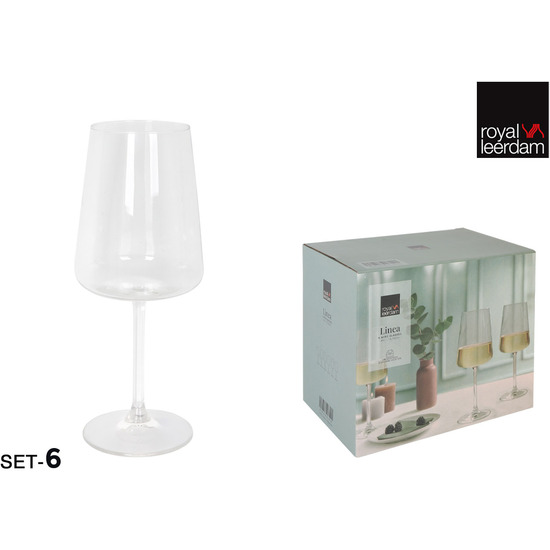 SET 6 COPAS VINO LINEA 41CL 8.5X21.5CM image 0