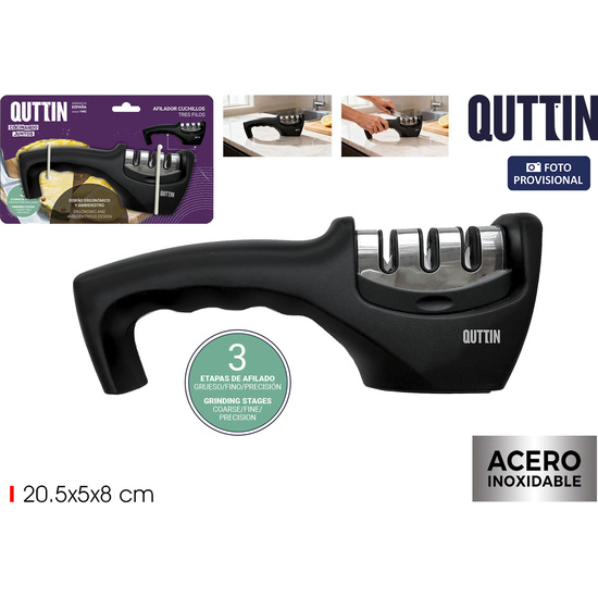 AFILADOR CUCHILLOS TRES FILOS QUTTIN image 0