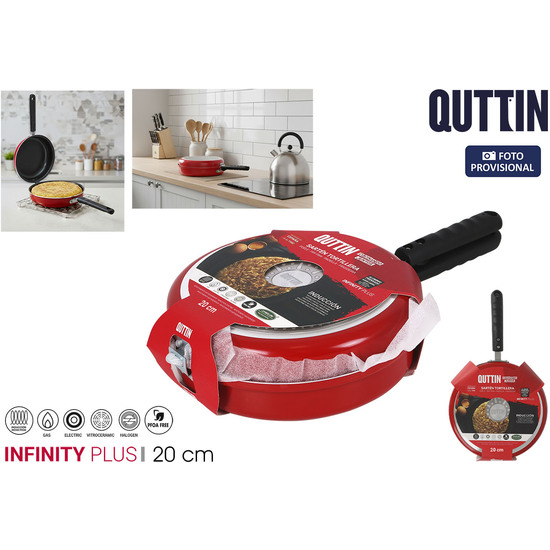 SARTEN TORTILLERA 20CM INFINITY PLU QUTTIN image 0