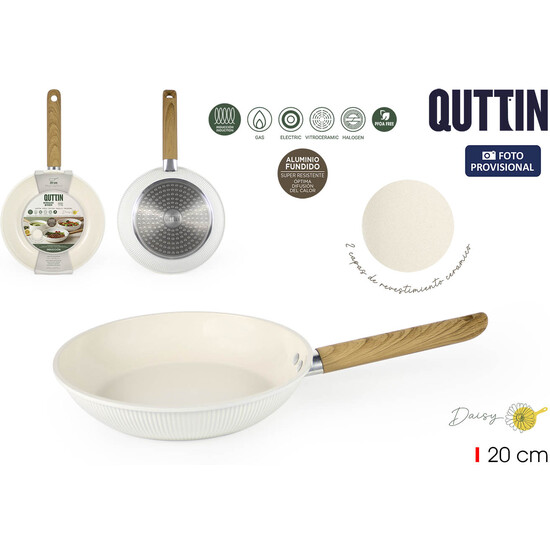 SARTEN 20CM ALUMI.FUND.INDUCC.DAISY QUTTIN image 0