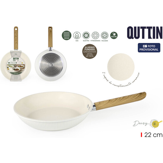 SARTEN 22CM ALUMI.FUND.INDUCC.DAISY QUTTIN image 0