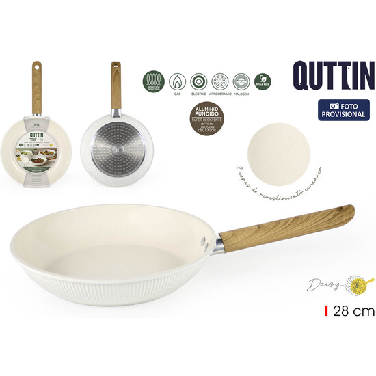 SARTEN 28CM ALUMI.FUND.INDUCC.DAISY QUTTIN image 0