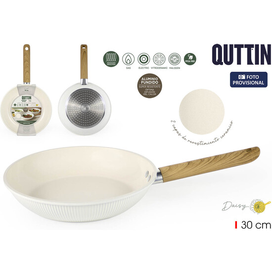 SARTEN 30CM ALUMI.FUND.INDUCC.DAISY QUTTIN image 0