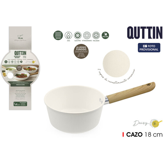 CAZO 18CM ALUM.FUNDIDO INDUCC.DAISY QUTTIN image 0