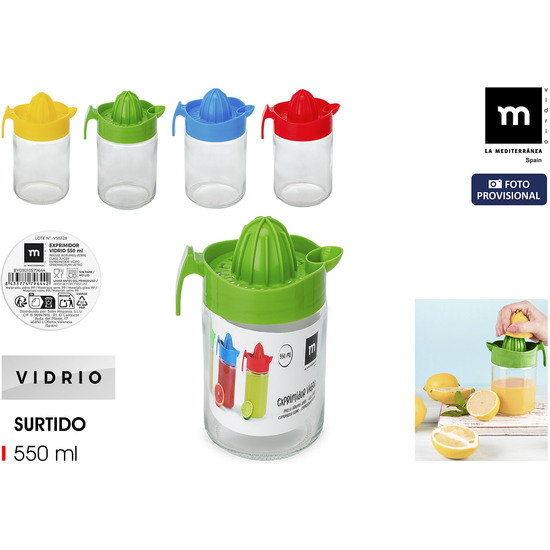 EXPRIMIDOR LIMON VIDRIO 550ML LA MEDITERRANEA image 0