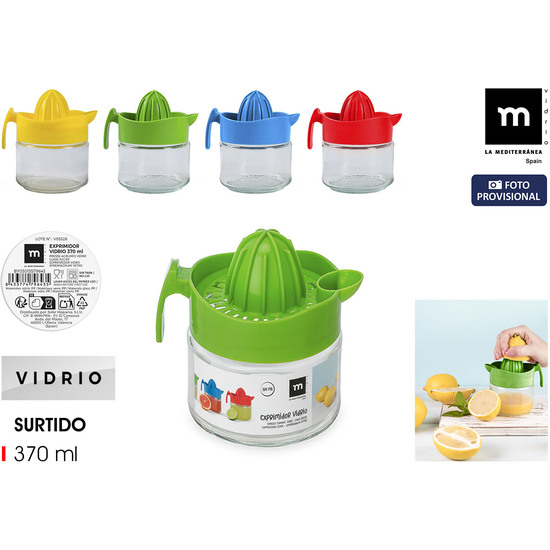 EXPRIMIDOR LIMON VIDRIO 370ML LA MEDITERRANEA image 0