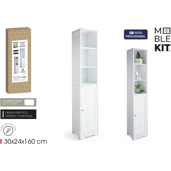 ESTANTERIA LAVABO WHITE MOBLEKIT image 0