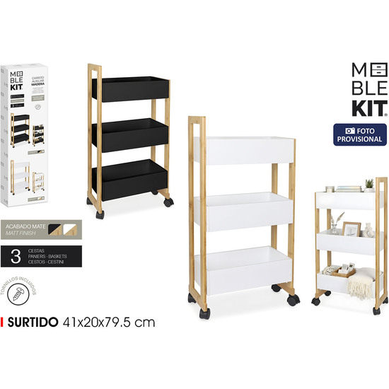 CARRITO VERDULERO 3 NIVELES 2SURT MOBLEKIT image 0