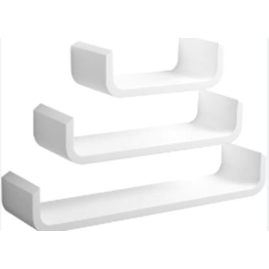 SET3 ESTANTE.FLOTAN.50/40/30 WHITE MOBLEKIT image 0