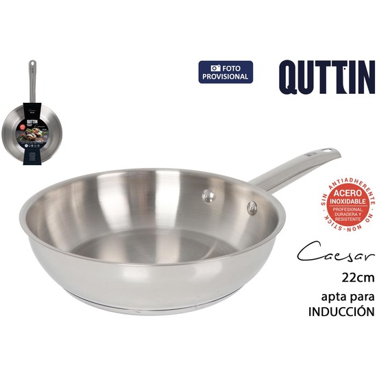 SARTEN ACERO IND. 22CM/0.7MM QUTTIN CAESAR image 0