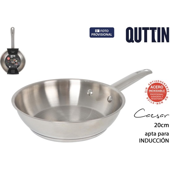 SARTEN ACERO IND. 20CM/0.7MM QUTTIN CAESAR image 0