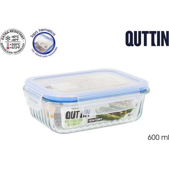 FIAMBRERA RECT.HERM.17.5X13.5CM 600CC TEXTURY image 0