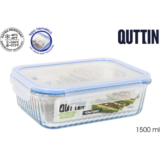 FIAMBRERA RECT.HERM.23X17.5X7.6CM 1.5L TEXTURY image 0