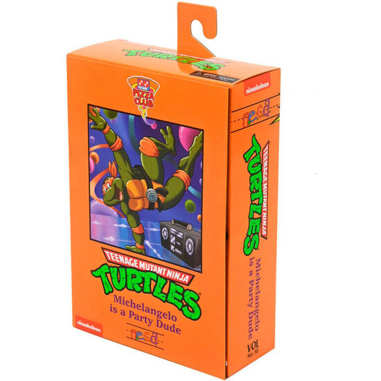FIGURA ULTIMATE MICHELANGELO VHS CARTOON TORTUGAS NINJA 18CM image 1