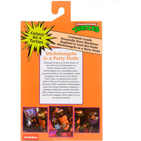 FIGURA ULTIMATE MICHELANGELO VHS CARTOON TORTUGAS NINJA 18CM image 3