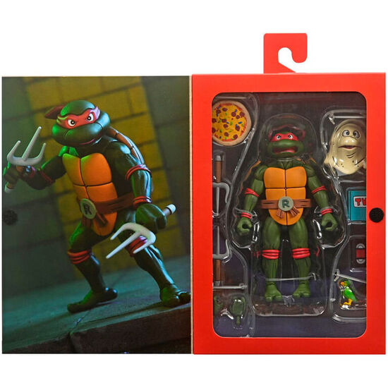 FIGURA ULTIMATE RAPHAEL VHS CARTOON TORTUGAS NINJA 18CM image 0