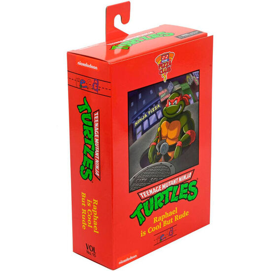 FIGURA ULTIMATE RAPHAEL VHS CARTOON TORTUGAS NINJA 18CM image 1