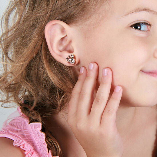 PENDIENTES MINNIE DISNEY PLATA image 3