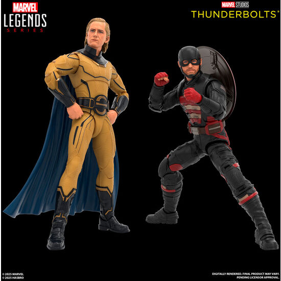 BLISTER 2 FIGURAS JOHN F WALKER & SENTRY THUNDERBOLTS MARVEL LEGENDS 15CM image 1