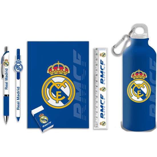 SET PAPELERIA + BOTELLA REAL MADRID image 1