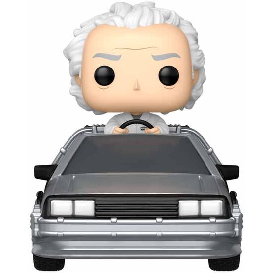 FIGURA POP RIDES DELUXE REGRESO AL FUTURO DOC WITH TIME MACHINE image 0