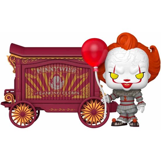 FIGURA POP TOWN IT WELCOME TO DERRY PENNYWISE & WAGON image 0