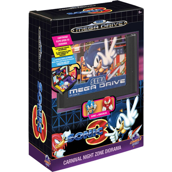 DIORAMA MEGA DRIVE SONIC THE HEDGEHOG 3 CONSOLE HEROES image 0