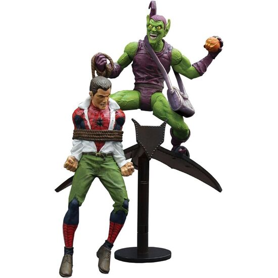 FIGURAS DUENDE VERDE & PETER PARKER MARVEL SELECT 15CM image 0