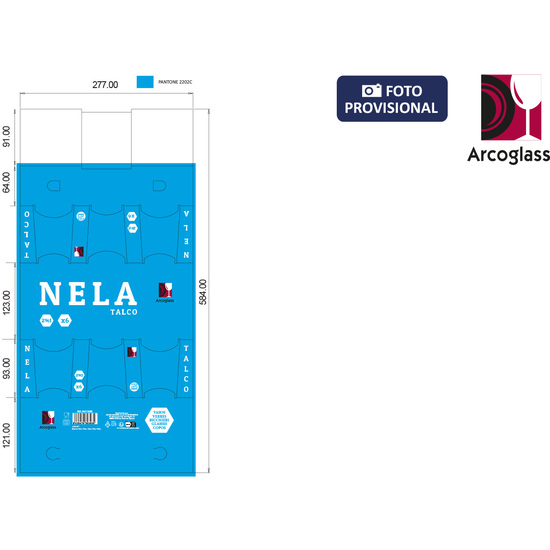 SET 6 VASOS 290CC NELA TALCO image 0