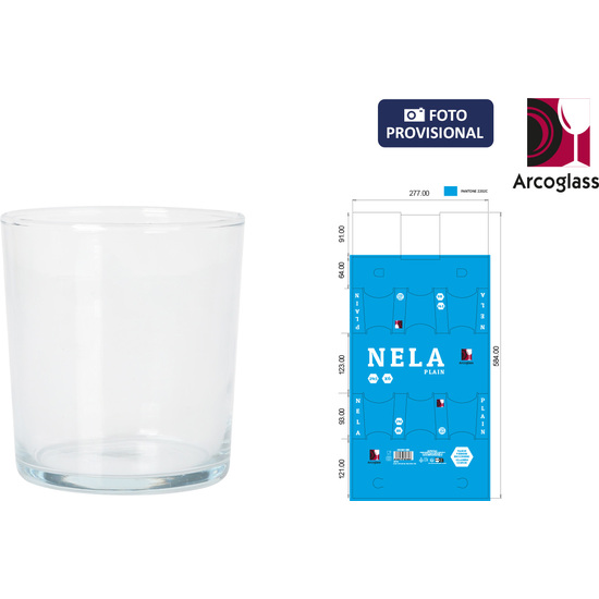 SET 6 VASOS 290CC NELA PLAIN image 0