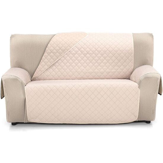 CUBRE SOFÁ ÁMBAR 4 PLAZAS XL BEIGE/LINO image 0