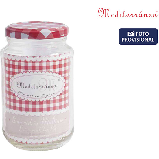 BOTE VIDRIO 370CC C/TAPA image 0