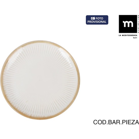 PLATO LLANO 17.3CM MILKYCREAM image 0