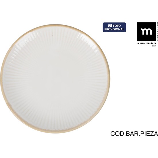 PLATO LLANO 27.6CM MILKYCREAM image 0