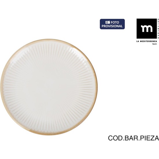 PLATO POSTRE 21.7CM MILKYCREAM image 0