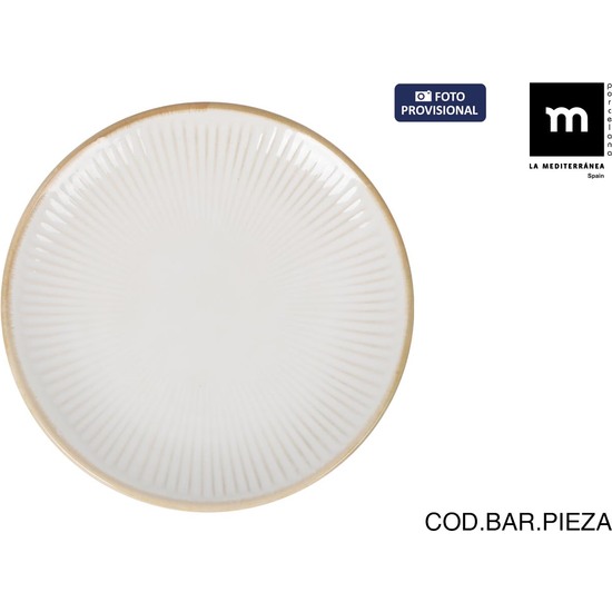 PLATO LLANO 25.5CM MILKYCREAM image 0