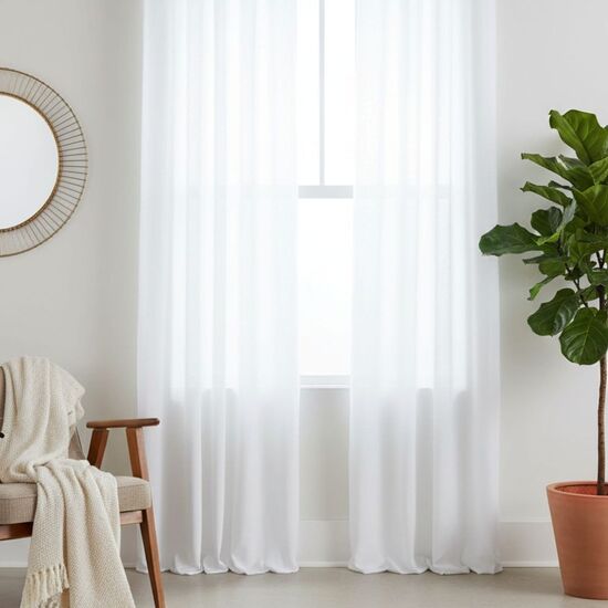 PACK 2 CORTINAS DORIS BLANCO image 0