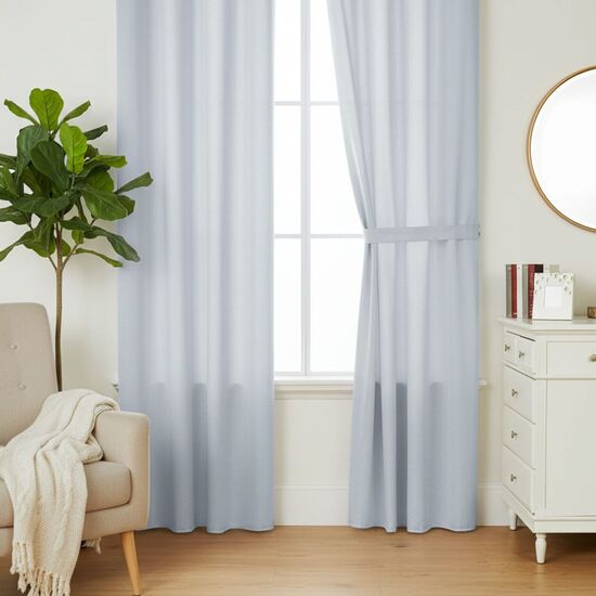 PACK 2 CORTINAS LUCÍA AZUL image 0