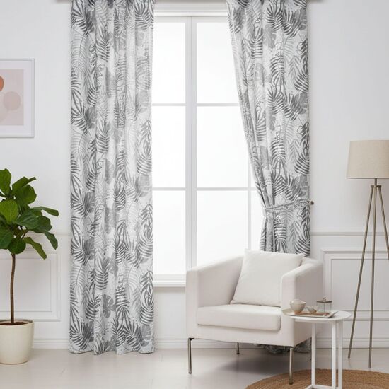 PACK 2 CORTINAS PAULA GRIS image 0