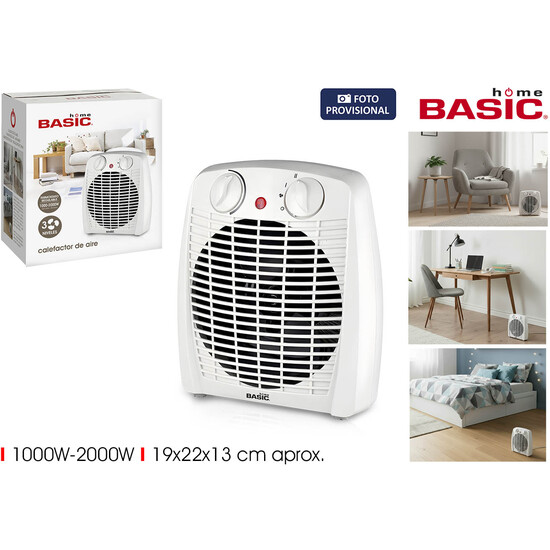 CALEFACTOR DE AIRE 10002000W BASIC HOME image 0