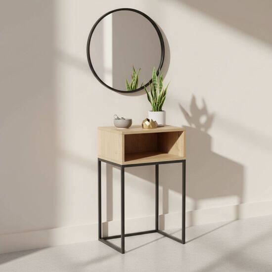 MESITA AUXILIAR METMADERA 40X30X68 MOBLEKIT image 0