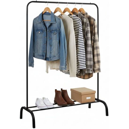 PERCHERO MET.NEGRO MATE 104X41X152C MOBLEKIT image 0