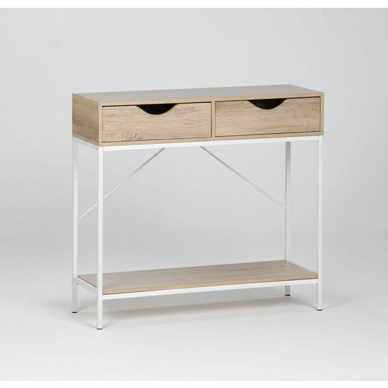 MUEBLE CON 2 CAJONES MADERAMETAL MOBLEKIT image 0