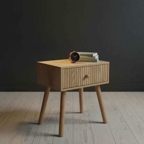 MESITA DE NOCHE AUXILIAR MADERA MOBLEKIT image 0