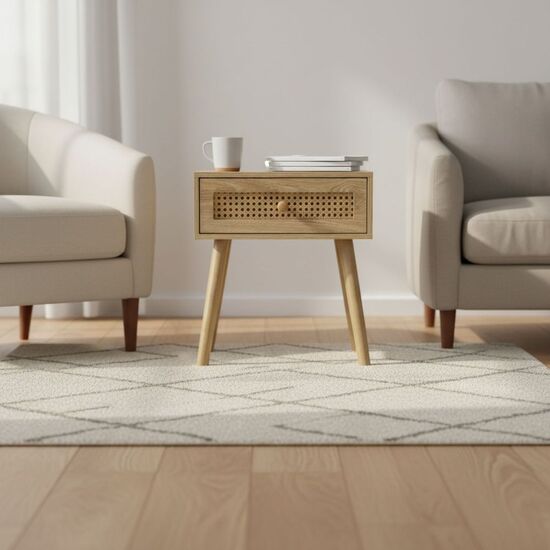 MESITA DE NOCHE AUXILIAR MADERA MOBLEKIT image 0