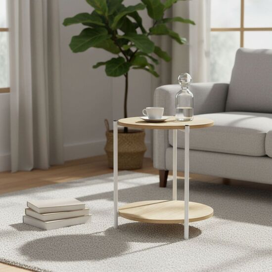 MESA AUXILIAR DE CENTRO WHITE MOBLEKIT image 0