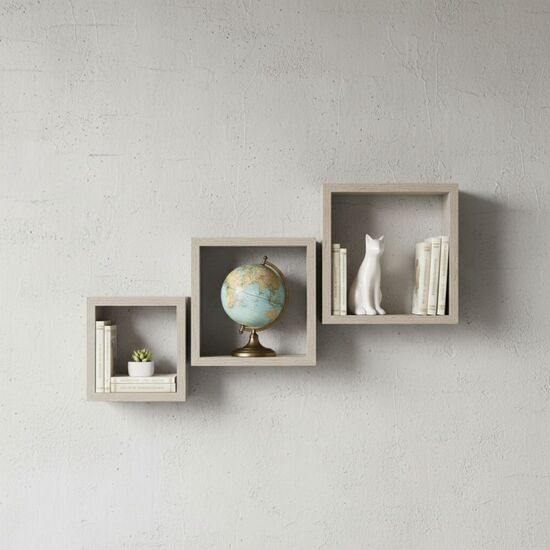 SET3 ESTANTE FLOTANTE 30/27/24 OAK MOBLEKIT image 0