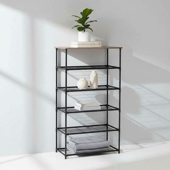 ESTANTERIA 6 NIVELES MADERAMETAL CONFORTIME image 0