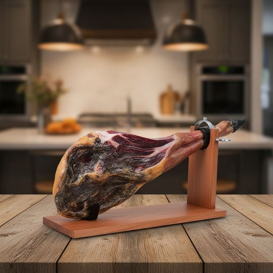 JAMONERO MADERA BANQUETA 2 AGUJEROS QUTTIN image 0